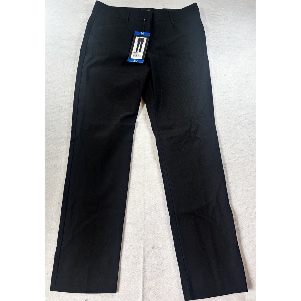 Mario Serrani Black Classic Straight-Leg Trousers